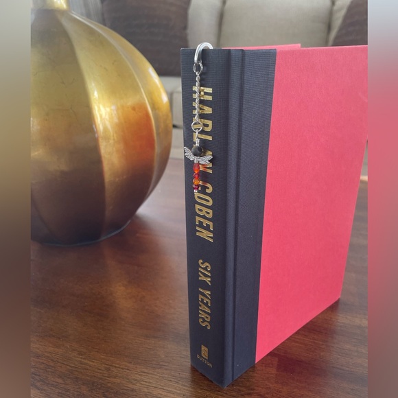 Handmade Red Bead Mix Dragonfly Bookmark with Silver Tone Hook - ideal Gift - Picture 2 of 6